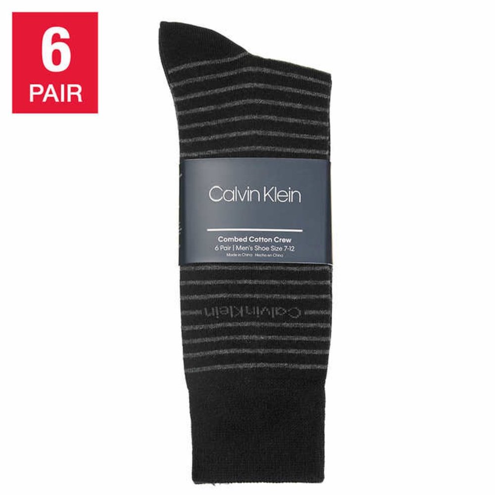 Calvin Klein Men's Cushioned Crew Sock, 6-pack - Picture 2 of 2